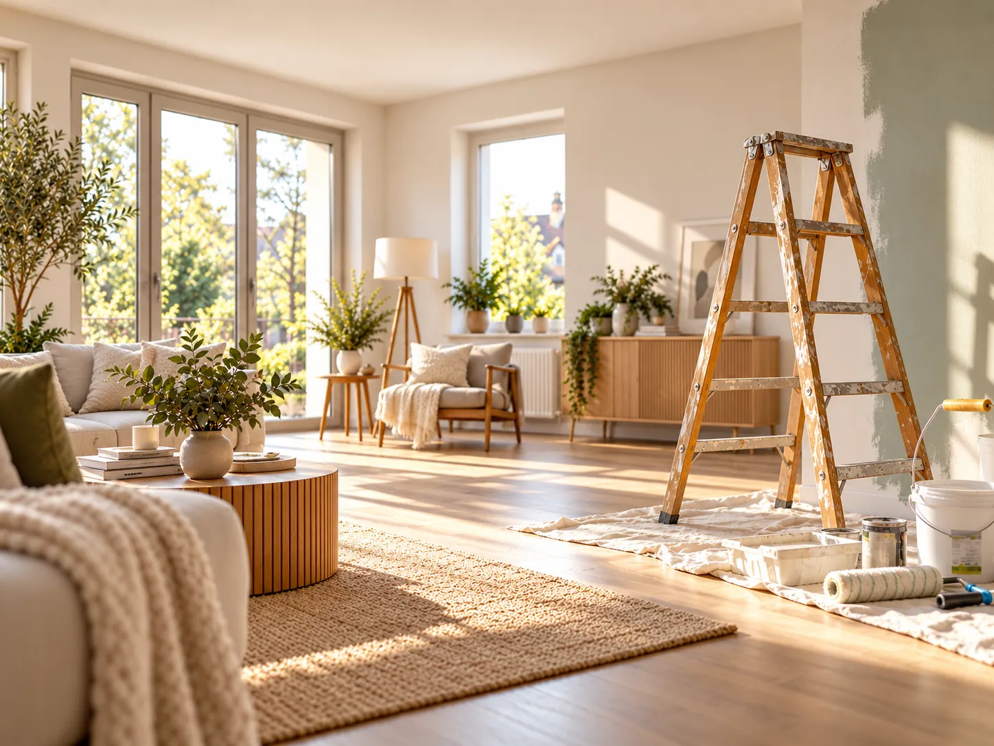 Modernisierung: beispielhaftes Wohn- und Immobilienmotiv